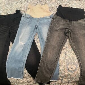 Lot of 3 Sonoma & a:glow Maternity Jeans